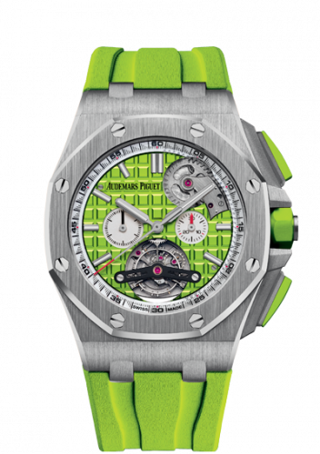 Audemars Piguet Royal Oak Offshore Tourbillon Chronograph Selfwinding Stainless Steel / Green 26540ST.OO.A038CA.01 Audemars Piguet Royal Oak Offshore Tourbillon Chronograph Selfwinding Stainless Steel / Green 26540ST.OO.A038CA.01