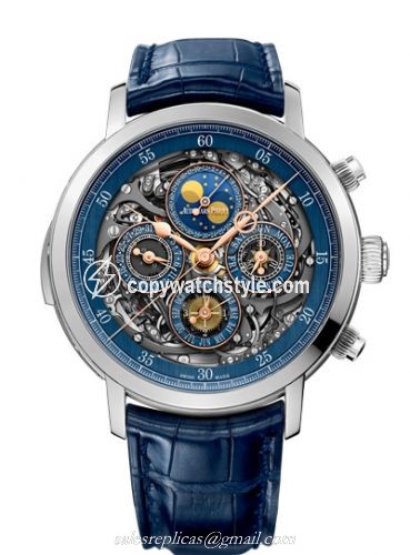 Audemars Piguet Jules Audemars Grande Complication Openworked Platinum / Blue 26554PT.OO.D028CR.02 Audemars Piguet Jules Audemars Grande Complication Openworked Platinum / Blue 26554PT.OO.D028CR.02