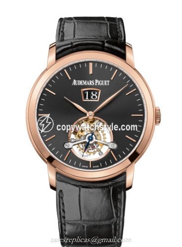 Audemars Piguet Jules Audemars Tourbillon Grande Date Pink Gold / Black 26559OR.OO.D002CR.01 Audemars Piguet Jules Audemars Tourbillon Grande Date Pink Gold / Black 26559OR.OO.D002CR.01