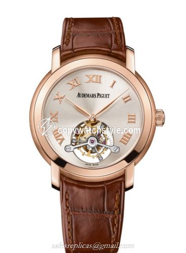 Audemars Piguet Jules Audemars Tourbillon Pink Gold / Silver 26561OR.OO.D088CR.01 Audemars Piguet Jules Audemars Tourbillon Pink Gold / Silver 26561OR.OO.D088CR.01