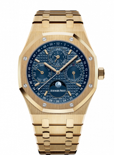 Audemars Piguet Royal Oak Perpetual Calendar 41 Yellow Gold / Blue 26574BA.OO.1220BA.01 Audemars Piguet Royal Oak Perpetual Calendar 41 Yellow Gold / Blue 26574BA.OO.1220BA.01