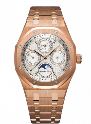 Audemars Piguet Royal Oak Perpetual Calendar 41 Pink Gold / Silver 26574OR.OO.1220OR.01 Audemars Piguet Royal Oak Perpetual Calendar 41 Pink Gold / Silver 26574OR.OO.1220OR.01