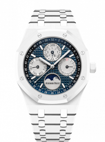 Audemars Piguet Royal Oak Perpetual Calendar 41 White Ceramic / Blue 26579CB.OO.1225CB.01