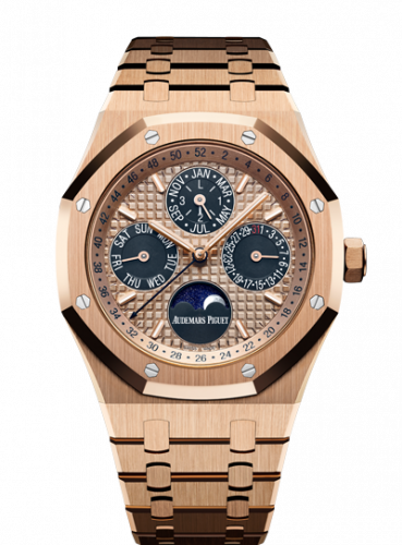 Audemars Piguet Royal Oak Perpetual Calendar 41 Pink Gold / Blue 26584OR.OO.1220OR.01 Audemars Piguet Royal Oak Perpetual Calendar 41 Pink Gold / Blue 26584OR.OO.1220OR.01
