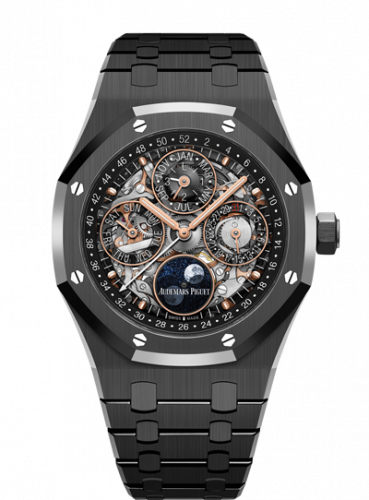 Audemars Piguet Royal Oak Perpetual Calendar Openworked 41 Ceramic / Slate 26585CE.OO.1225CE.01 Audemars Piguet Royal Oak Perpetual Calendar Openworked 41 Ceramic / Slate 26585CE.OO.1225CE.01
