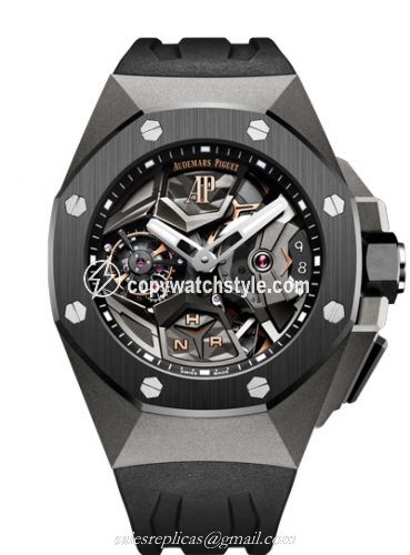 Audemars Piguet Royal Oak Concept GMT Tourbillon Titanium / Black 26589IO.OO.D002CA.01