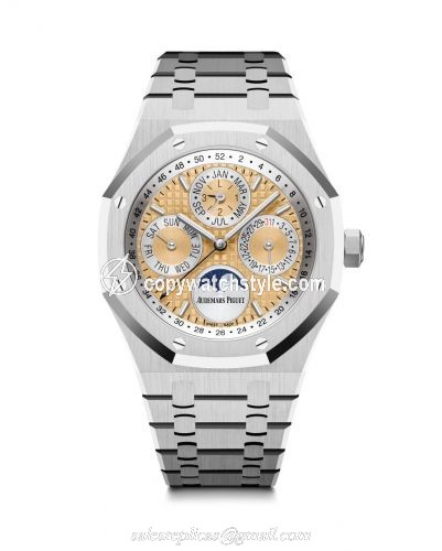 Audemars Piguet Royal Oak Perpetual Calendar 41 Platinum / Salmon 26611PT.OO.1220PT.01