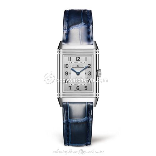 Jaeger-LeCoultre Reverso Classic Small Duetto Stainless Steel / Silver / Alligator 2668432 Jaeger-LeCoultre Reverso Classic Small Duetto Stainless Steel / Silver / Alligator 2668432