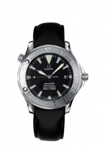 Omega Seamaster Diver 300M Automatic 41 Stainless Steel / White Gold / Black / Leather 2830.50.91 Omega Seamaster Diver 300M Automatic 41 Stainless Steel / White Gold / Black / Leather 2830.50.91