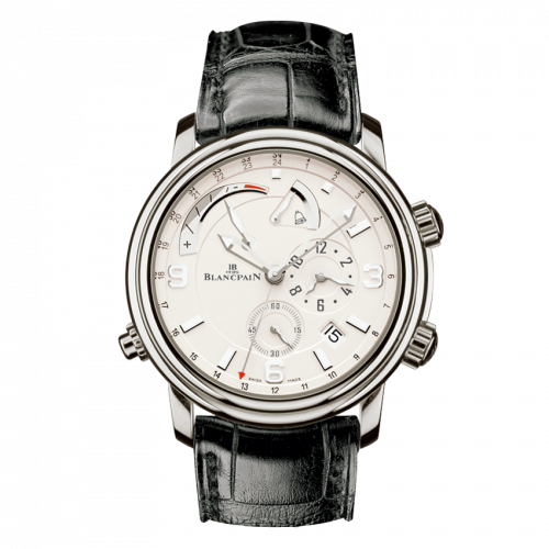 Blancpain Leman Reveil GMT White Gold / Opaline / Alligator 2841-1542-53B