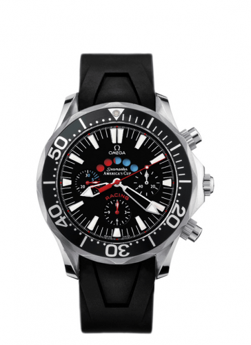 Omega Seamaster Diver 300M Automatic 44 Racing Chronometer Stainless Steel / Black / Rubber / America's Cup 2869.50.91 Omega Seamaster Diver 300M Automatic 44 Racing Chronometer Stainless Steel / Black / Rubber / America's Cup 2869.50.91