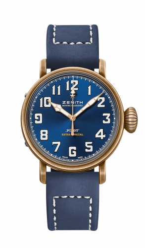 Zenith Pilot Type 20 Extra Special Bronze / Blue / Strap 29.1940.679/57.C808 Zenith Pilot Type 20 Extra Special Bronze / Blue / Strap 29.1940.679/57.C808
