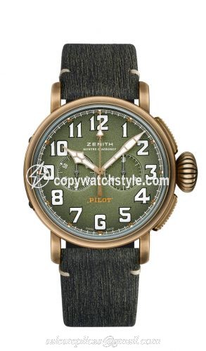 Zenith Pilot Type 20 Chronograph Adventure Bronze / Khaki / Matrix 29.2430.4069/63.I001 Zenith Pilot Type 20 Chronograph Adventure Bronze / Khaki / Matrix 29.2430.4069/63.I001