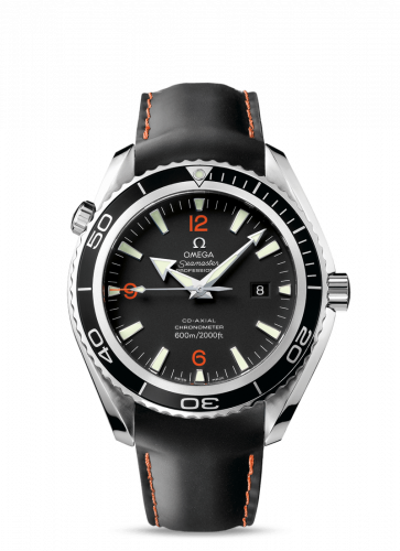 Omega Seamaster Planet Ocean 600M Co-Axial 45.5 Stainless Steel / Orange Numerals / Rubber 2900.51.82 Omega Seamaster Planet Ocean 600M Co-Axial 45.5 Stainless Steel / Orange Numerals / Rubber 2900.51.82