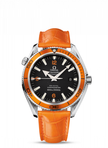 Omega Seamaster Planet Ocean 600M Co-Axial 42 Stainless Steel / Orange / Alligator 2909.50.38 Omega Seamaster Planet Ocean 600M Co-Axial 42 Stainless Steel / Orange / Alligator 2909.50.38