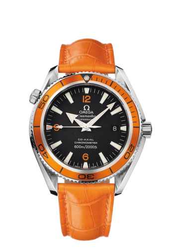 Omega Seamaster Planet Ocean 600M Co-Axial 42 Stainless Steel / Orange / Alligator Short 2909.50.48 Omega Seamaster Planet Ocean 600M Co-Axial 42 Stainless Steel / Orange / Alligator Short 2909.50.48