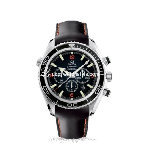 Omega Seamaster Planet Ocean 600M Co-Axia 45.5 Chronograph Stainless Steel / Orange Numerals / Rubber 2910.51.82 Omega Seamaster Planet Ocean 600M Co-Axia 45.5 Chronograph Stainless Steel / Orange Numerals / Rubber 2910.51.82