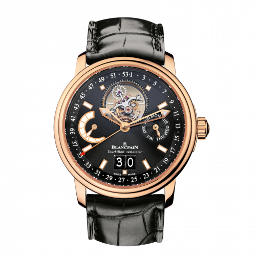 Blancpain Leman Tourbillon Semainier Grande Date Red Gold / Black / Alligator 2925-3630-53B