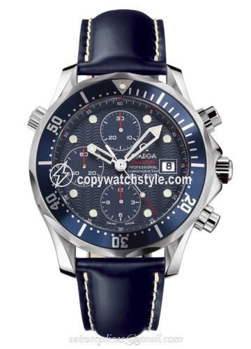 Omega Seamaster Diver 300M Automatic 41.5 Chronograph Stainless Steel / Blue / Rubber 2925.80.91