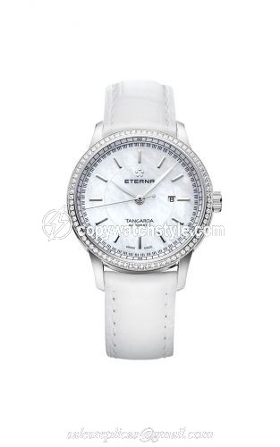 Eterna Tangaroa Three-Hands Lady Diamond / White Strap 2947.50.61.1293 Eterna Tangaroa Three-Hands Lady Diamond / White Strap 2947.50.61.1293