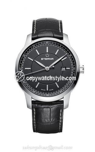 Eterna Tangaroa Three-Hands Black / Strap 2948.41.41.1261 Eterna Tangaroa Three-Hands Black / Strap 2948.41.41.1261