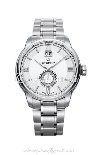 Eterna Adventic Quartz Big Date Silver / Bracelet 2971.41.66.1704 Eterna Adventic Quartz Big Date Silver / Bracelet 2971.41.66.1704