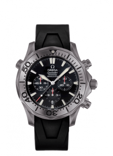 Omega Seamaster Diver 300M Automatic 41.5 Chronograph Titanium / Black / Bracelet / America's Cup 2993.50.91 Omega Seamaster Diver 300M Automatic 41.5 Chronograph Titanium / Black / Bracelet / America's Cup 2993.50.91