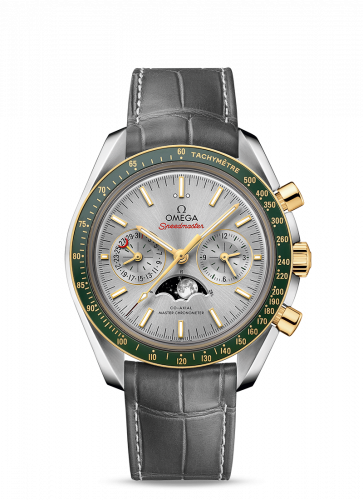 Omega Speedmaster Moonphase Chronograph Master Chronometer Stainless Steel / Yellow Gold / Silver 304.23.44.52.06.001