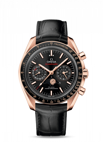Omega Speedmaster Moonphase Chronograph Master Chronometer Sedna Gold / Black 304.63.44.52.01.001 Omega Speedmaster Moonphase Chronograph Master Chronometer Sedna Gold / Black 304.63.44.52.01.001