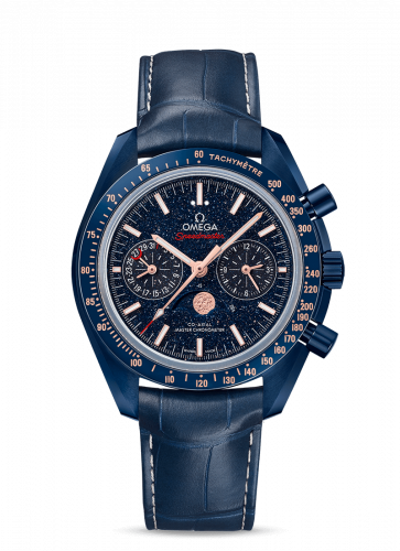 Omega Speedmaster Moonphase Chronograph Master Chronometer Blue Side of the Moon Aventurine 304.93.44.52.03.002 Omega Speedmaster Moonphase Chronograph Master Chronometer Blue Side of the Moon Aventurine 304.93.44.52.03.002