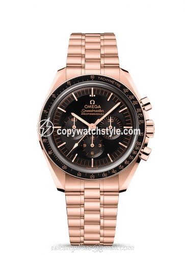 Omega Speedmaster Professional Moonwatch 3861 Sedna Gold / Black / Bracelet 310.60.42.50.01.001 Omega Speedmaster Professional Moonwatch 3861 Sedna Gold / Black / Bracelet 310.60.42.50.01.001