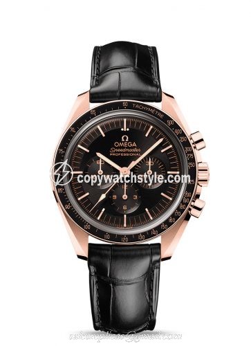 Omega Speedmaster Professional Moonwatch 3861 Sedna Gold / Black / Alligator 310.63.42.50.01.001 Omega Speedmaster Professional Moonwatch 3861 Sedna Gold / Black / Alligator 310.63.42.50.01.001