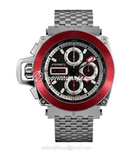 Formex Motorsport Automatic Chronograph Red Bezel / Black / Bracelet 3100.1.8140.100 Formex Motorsport Automatic Chronograph Red Bezel / Black / Bracelet 3100.1.8140.100