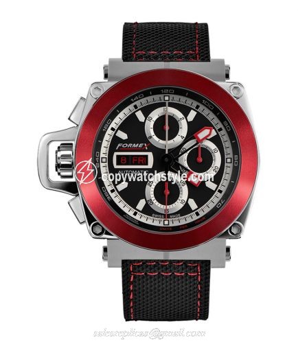 Formex Motorsport Automatic Chronograph Red Bezel / Black / Calf 3100.1.8140.216 Formex Motorsport Automatic Chronograph Red Bezel / Black / Calf 3100.1.8140.216