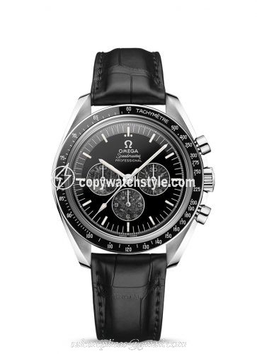 Omega Speedmaster Professional Moonwatch Calibre 321 Platinum / Black / Alligator 311.93.42.30.99.001 Omega Speedmaster Professional Moonwatch Calibre 321 Platinum / Black / Alligator 311.93.42.30.99.001