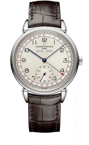 Vacheron Constantin Historiques Triple Calendrier 1942 Stainless Steel / Silver / Burgundy 3110V/000A-B425
