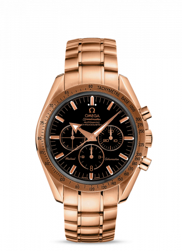 Omega Speedmaster Broad Arrow Red Gold / Black / Bracelet / Michael Schumacher 3159.50.00 Omega Speedmaster Broad Arrow Red Gold / Black / Bracelet / Michael Schumacher 3159.50.00