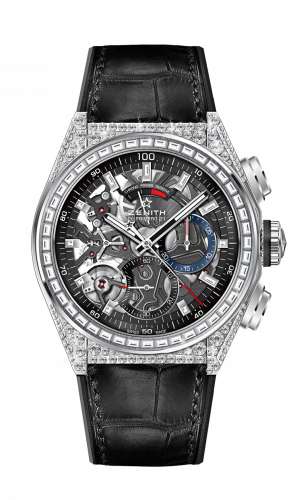 Zenith Defy El Primero 21 Titanium / Diamond / Skeleton / Alligator 32.9000.9004/78.R582