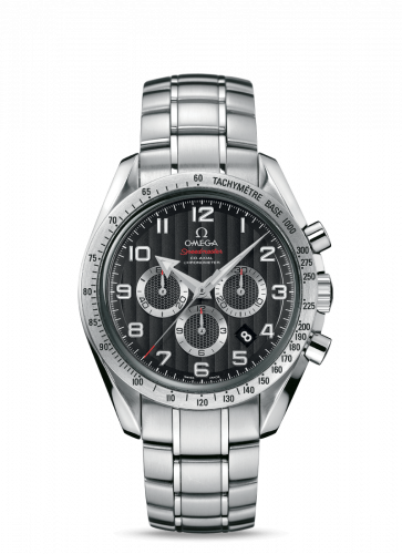 Omega Speedmaster Broad Arrow 44.25 Stainless Steel / Black Stripes / Bracelet 321.10.44.50.01.001 Omega Speedmaster Broad Arrow 44.25 Stainless Steel / Black Stripes / Bracelet 321.10.44.50.01.001
