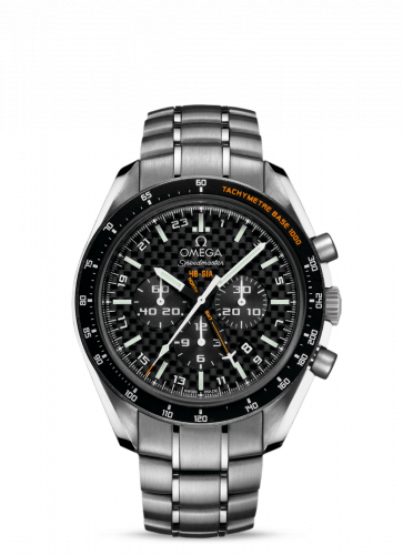 Omega Speedmaster HB-SIA Co-Axial GMT Titanium / Black Carbon / Bracelet 321.90.44.52.01.001 Omega Speedmaster HB-SIA Co-Axial GMT Titanium / Black Carbon / Bracelet 321.90.44.52.01.001