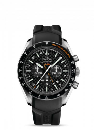 Omega Speedmaster HB-SIA Co-Axial GMT Titanium / Black Carbon / Rubber 321.92.44.52.01.001 Omega Speedmaster HB-SIA Co-Axial GMT Titanium / Black Carbon / Rubber 321.92.44.52.01.001