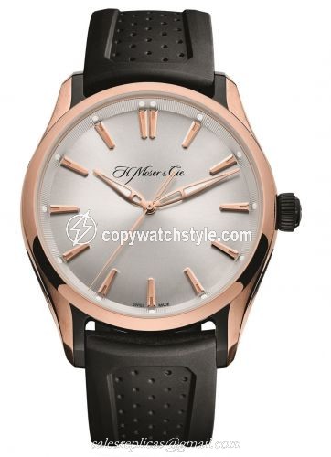 H. Moser & Cie Pioneer Centre Seconds Red Gold, Argente Dial 3230-0900 H. Moser & Cie Pioneer Centre Seconds Red Gold, Argente Dial 3230-0900