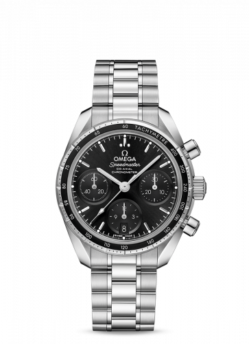 Omega Speedmaster Co-Axial 38 Stainless Steel / Black / Bracelet 324.30.38.50.01.001 Omega Speedmaster Co-Axial 38 Stainless Steel / Black / Bracelet 324.30.38.50.01.001