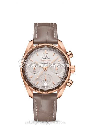 Omega Speedmaster Co-Axial 38 Sedna Gold / Diamond / Silver / Strap 324.63.38.50.02.003 Omega Speedmaster Co-Axial 38 Sedna Gold / Diamond / Silver / Strap 324.63.38.50.02.003