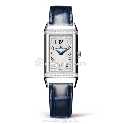 Jaeger-LeCoultre Reverso One Stainless Steel / Diamond / White / Alligator 3288420 Jaeger-LeCoultre Reverso One Stainless Steel / Diamond / White / Alligator 3288420