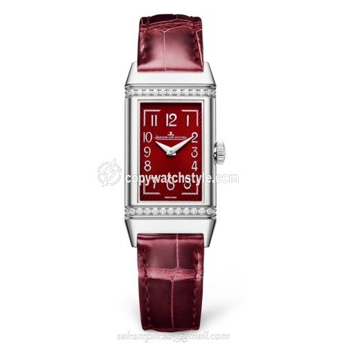 Jaeger-LeCoultre Reverso One Stainless Steel / Diamond / Red / Alligator 3288560 Jaeger-LeCoultre Reverso One Stainless Steel / Diamond / Red / Alligator 3288560
