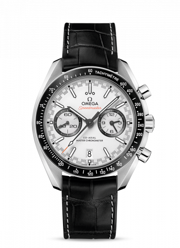 Omega Speedmaster Racing Master Co-Axial Stainless Steel / White / Alligator 329.33.44.51.04.001 Omega Speedmaster Racing Master Co-Axial Stainless Steel / White / Alligator 329.33.44.51.04.001