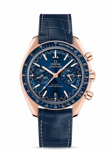 Omega Speedmaster Racing Master Co-Axial / Sedna / Blue / Alligator 329.53.44.51.03.001