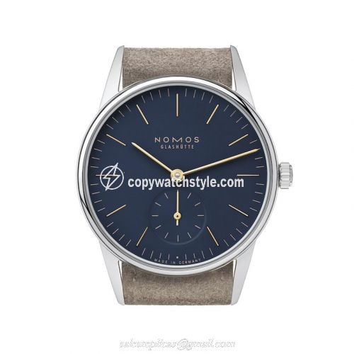 Nomos Glashutte Orion 33 Nachtblau Glasboden 329