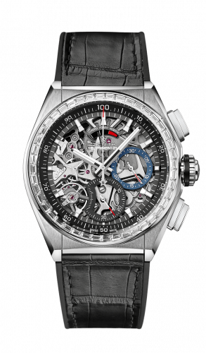 Zenith Defy El Primero 21 Titanium / Diamond / Skeleton / Alligator 33.9000.9004/78.R582